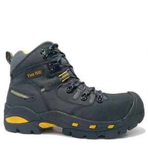 Botas Denver TitanStep First Hill Industrial Para Hombre / Negro Amarillo